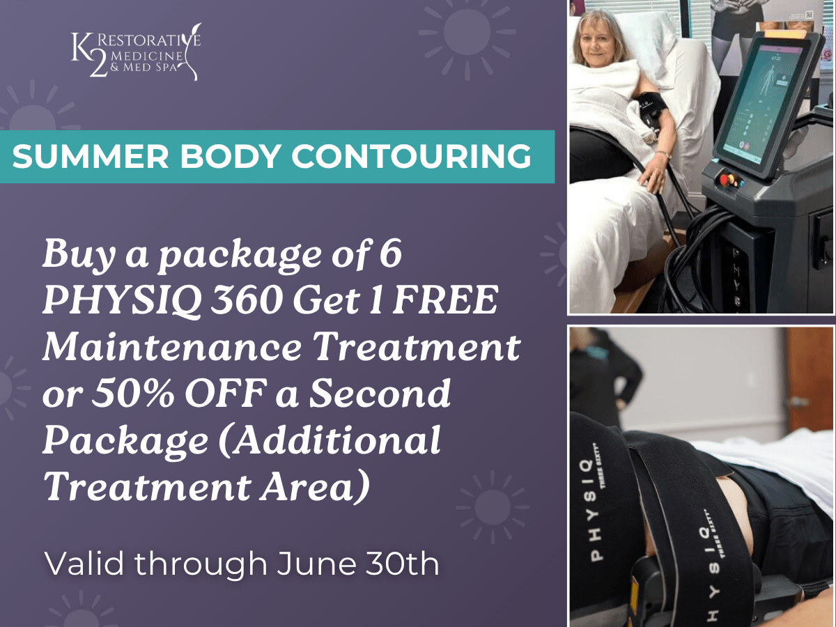 Summer Body Contouring - Physiq 360 and Get 1 free maintenance treatment
