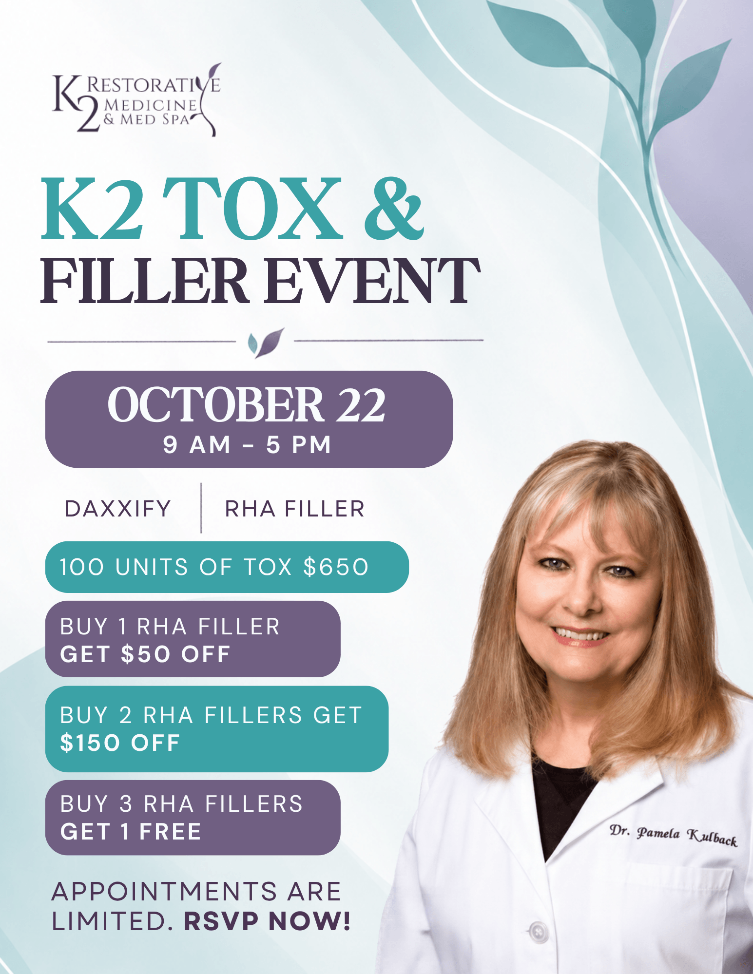 K2 Restorative Medicine & Med Spa Tox & Filler Event